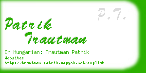 patrik trautman business card